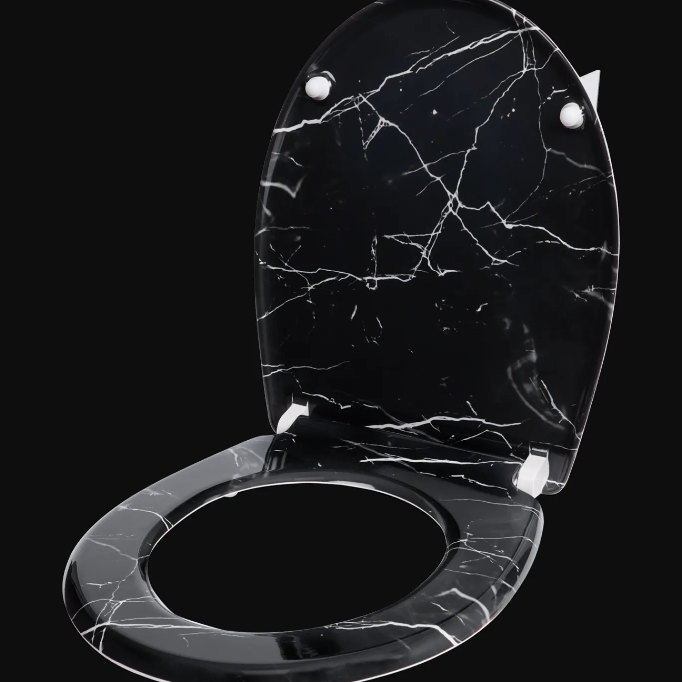 Action Abattant WC avec frein de chute* Accessoires Pour Salle De Bains Et Toilettes