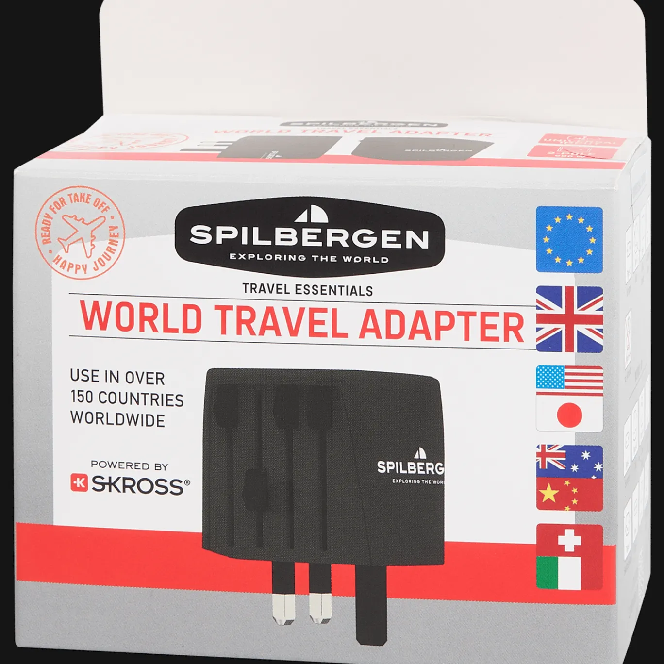 Spilbergen Adaptateur de voyage pour prise* Rallonges