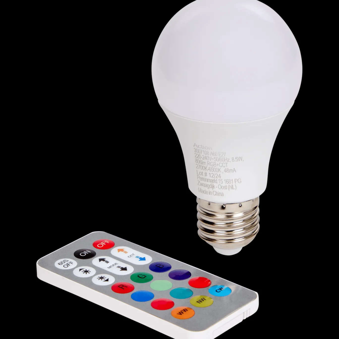 Action Ampoule LED multicolore* Éclairage