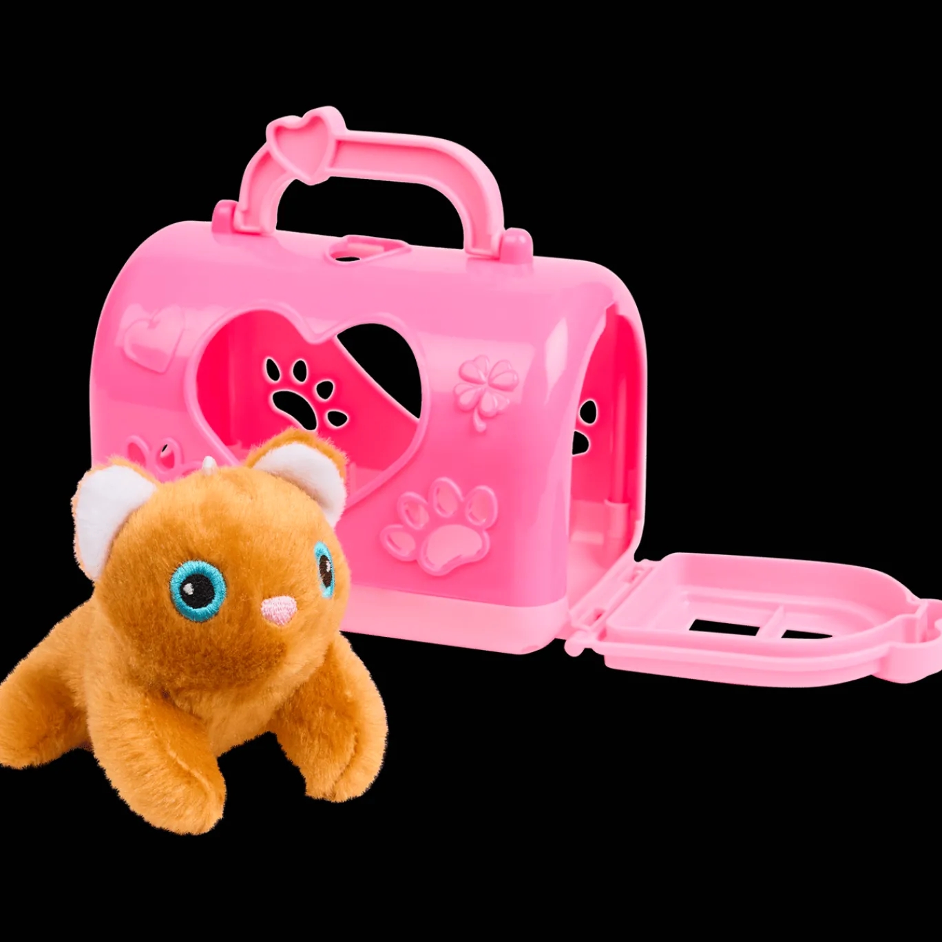 Action Animal avec caisse de transport* Peluches Et Poupées