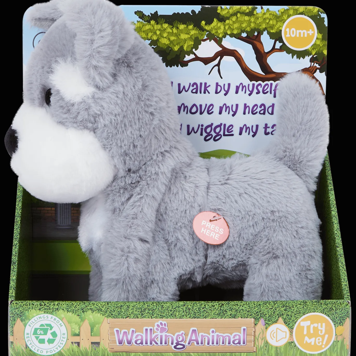 Action Animal en peluche qui marche* Peluches Et Poupées
