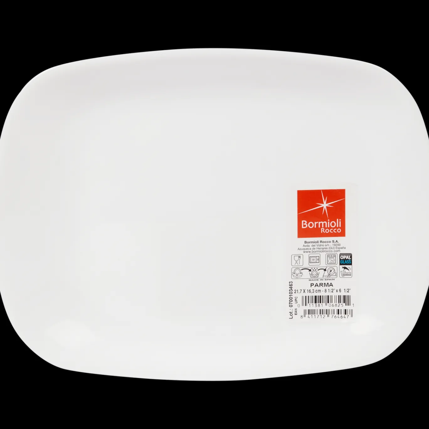 Bormioli Assiette de service* Plateaux