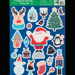 Action Autocollant de Noël pour fenêtre* Décoration Saisonnière