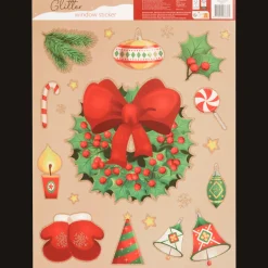 Action Autocollant de Noël pour fenêtre* Décoration Saisonnière