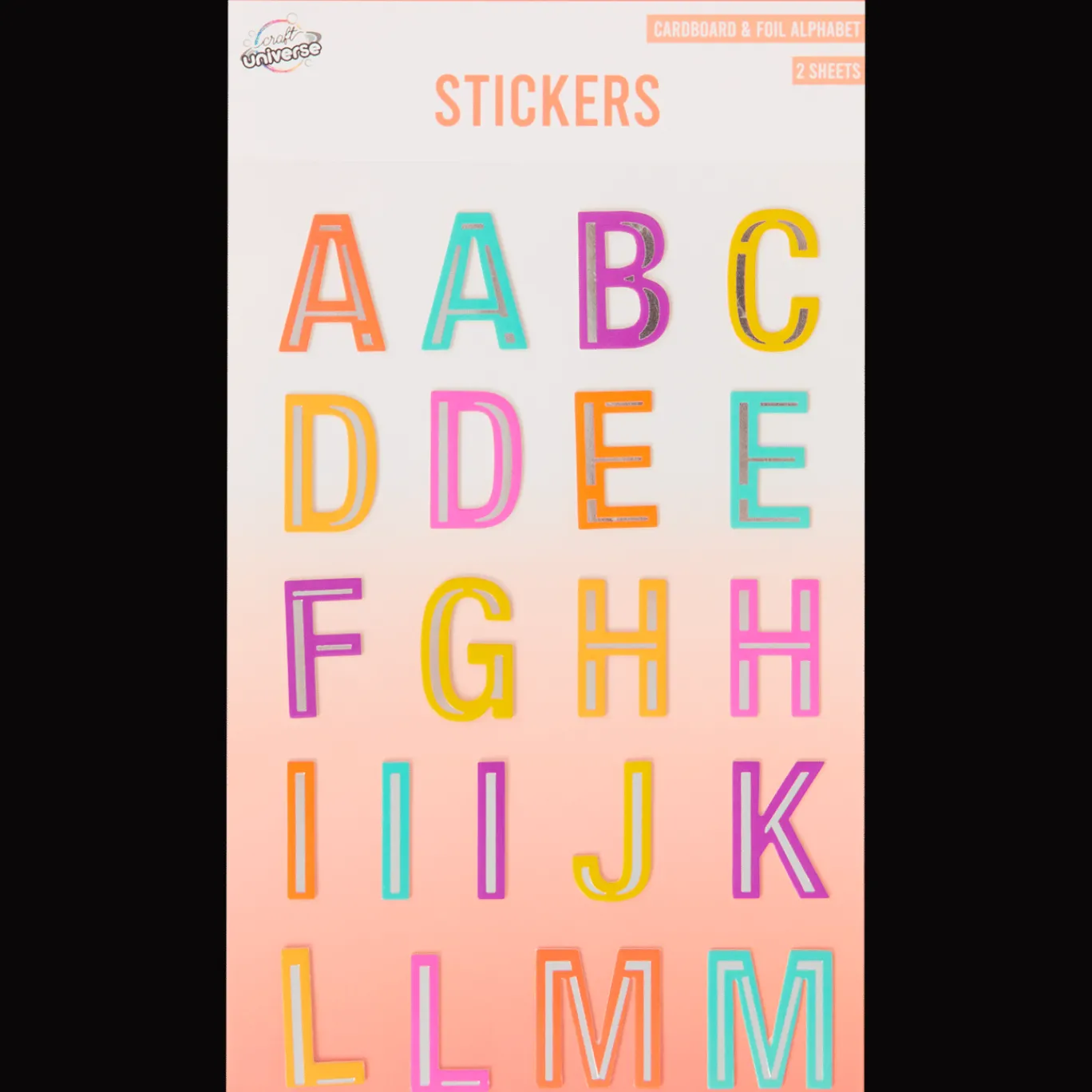 Action Autocollants alphabet Craft Universe* Bricolage