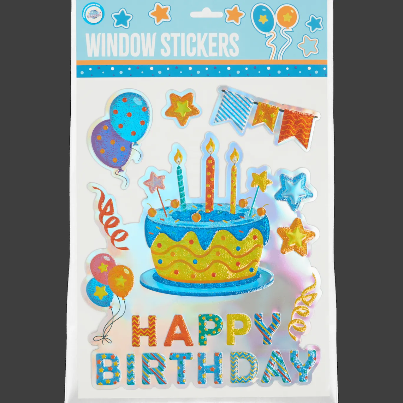 Action Autocollants d'anniversaire pour fenêtre Party Universe* Bricolage