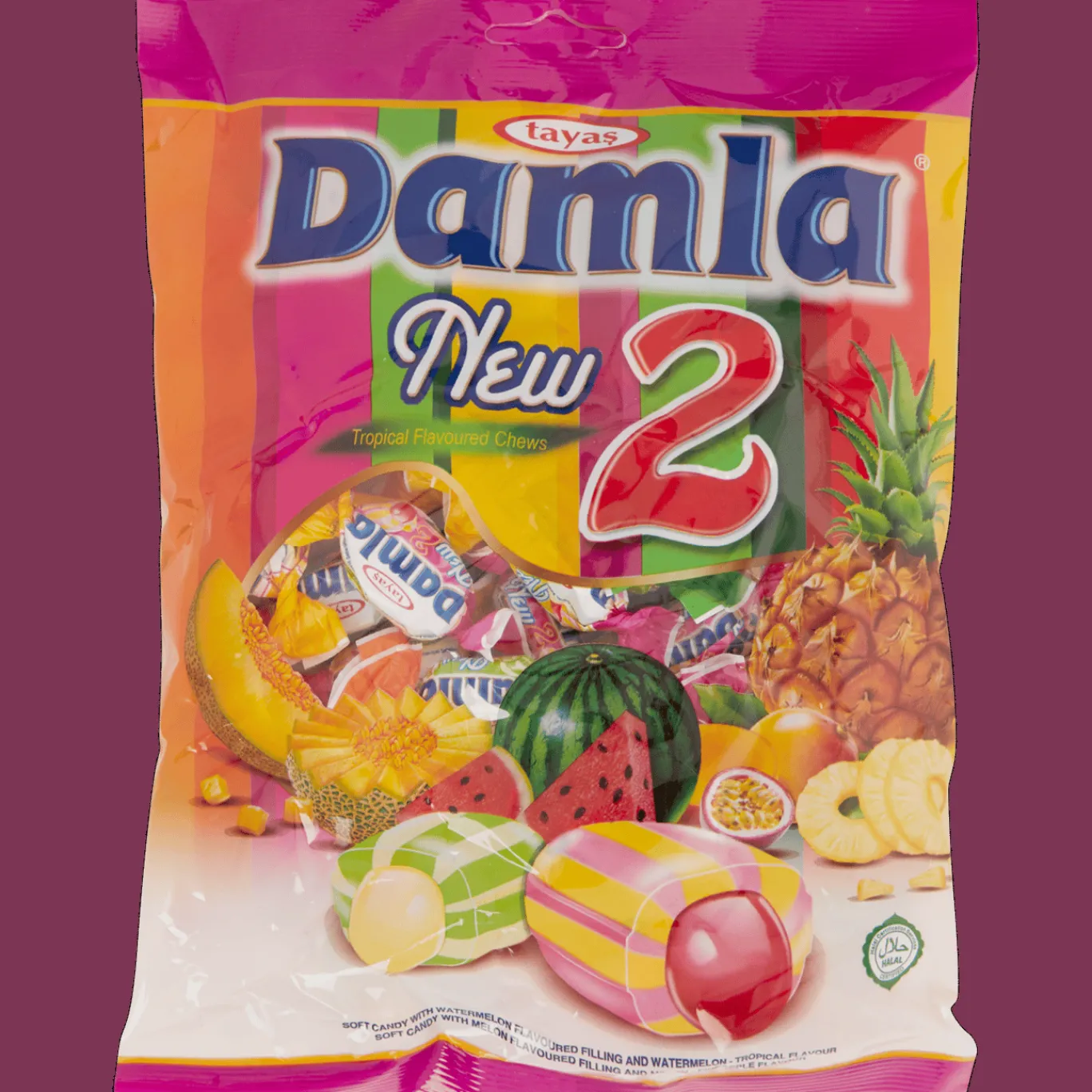 Action Bonbons aux fruits tropicaux Tayas Damla* Friandises Et Bonbons