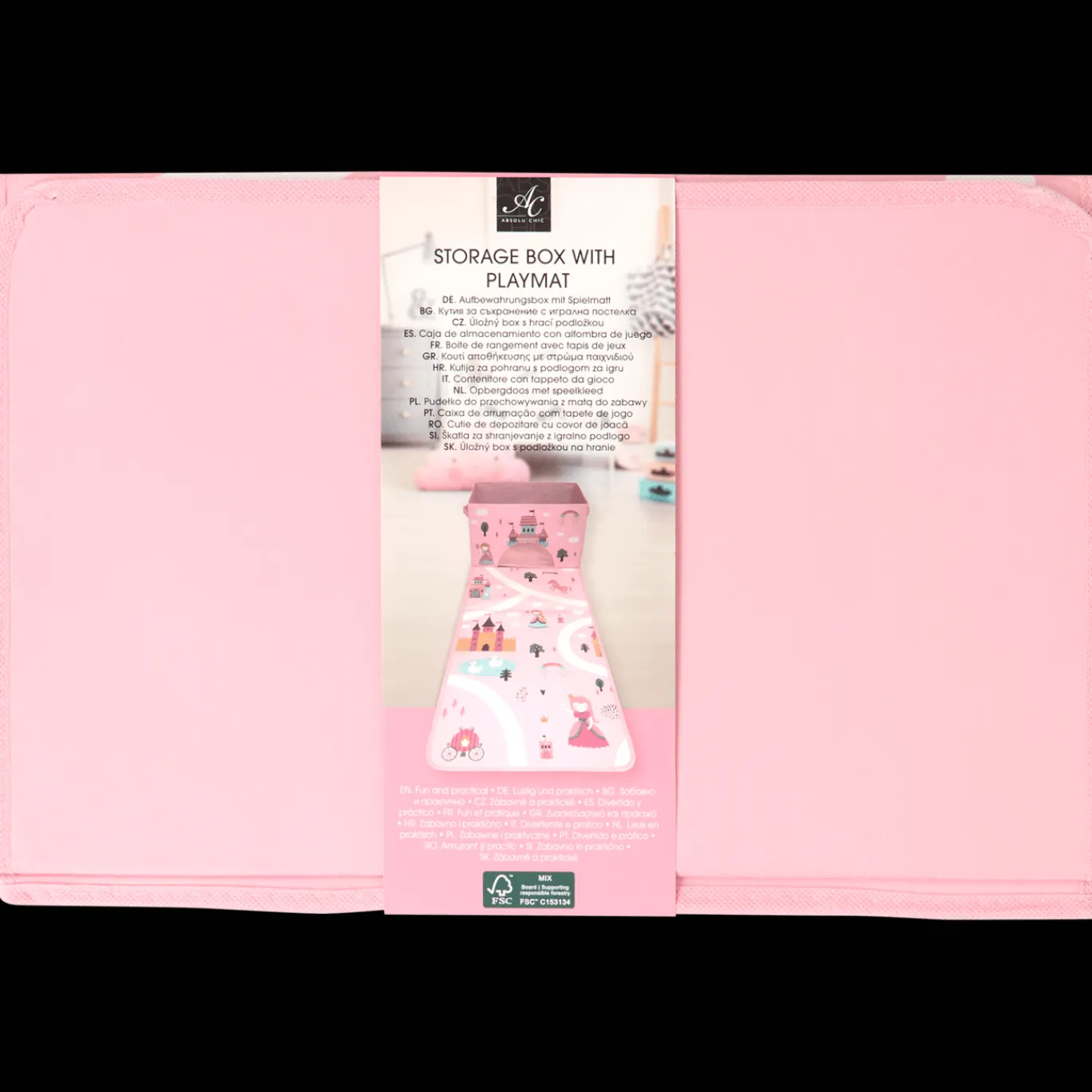 Action Boîte de rangement avec tapis de jeu Absolu Chic* Accessoires Pour La Maison