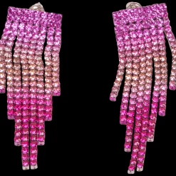 Action Boucles d'oreilles avec strass* Montres Et Bijoux