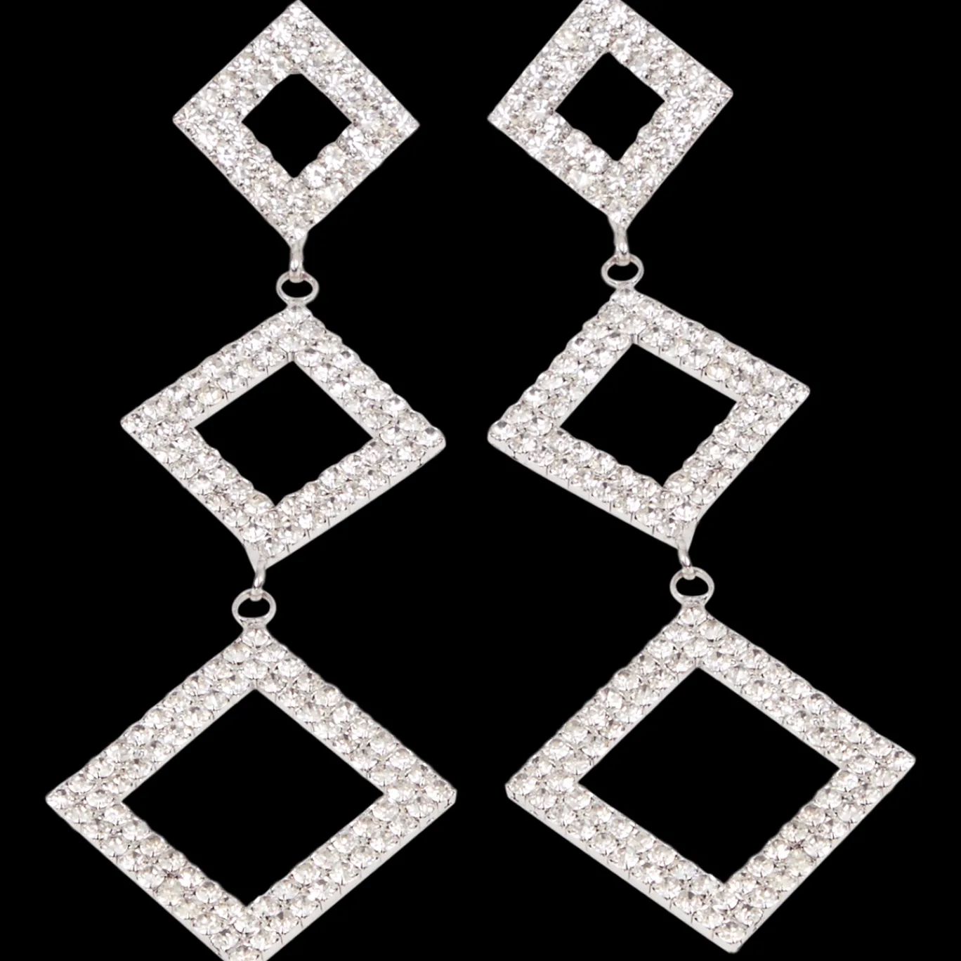 Action Boucles d'oreilles avec strass* Montres Et Bijoux