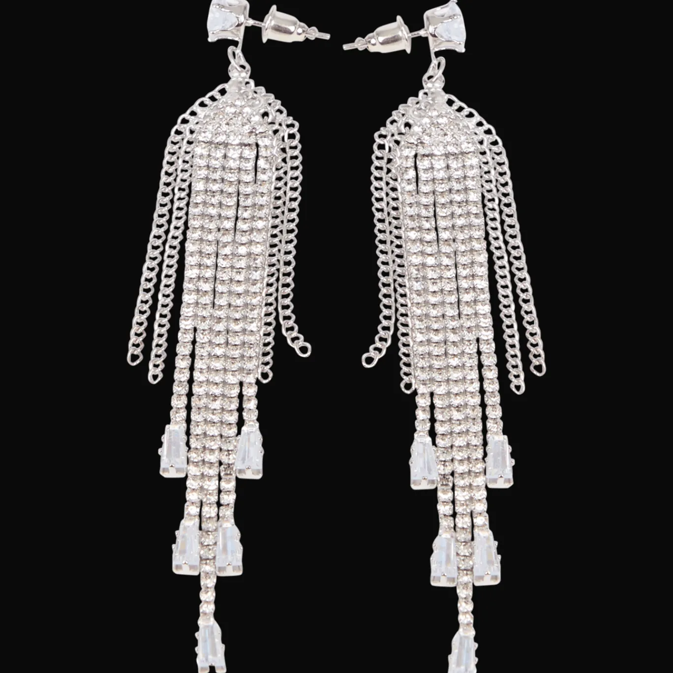 Action Boucles d'oreilles avec strass* Montres Et Bijoux
