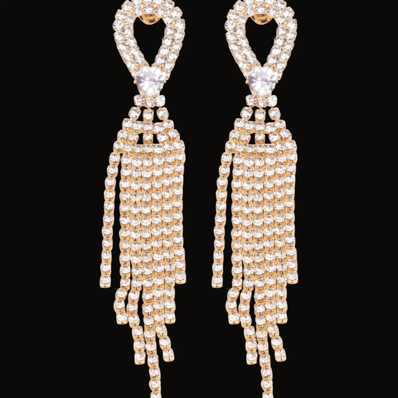Action Boucles d'oreilles avec strass* Montres Et Bijoux