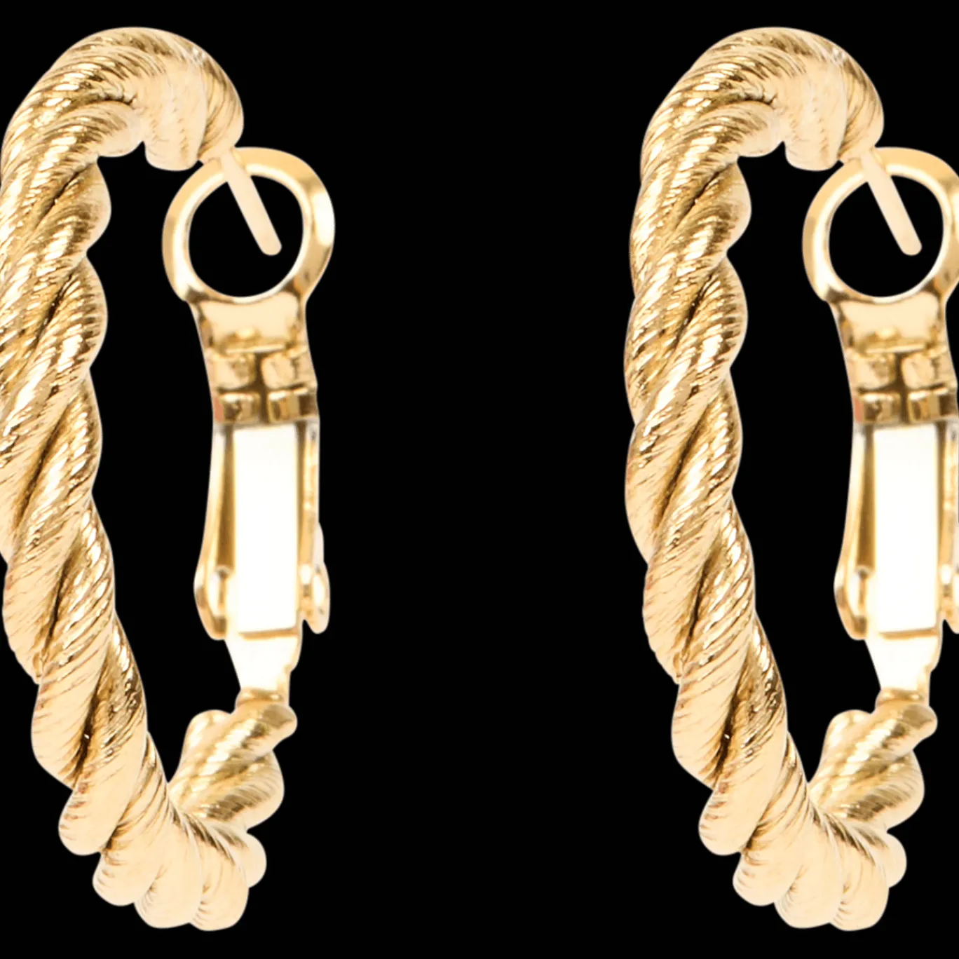 Action Boucles d'oreilles plaquées or* Montres Et Bijoux
