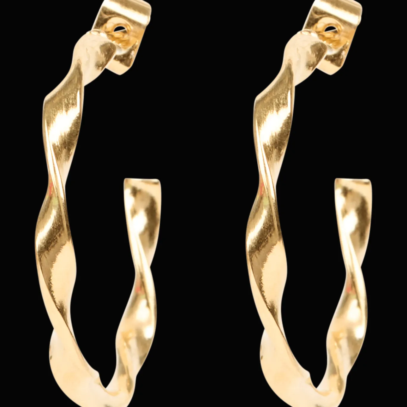 Action Boucles d'oreilles plaquées or* Montres Et Bijoux