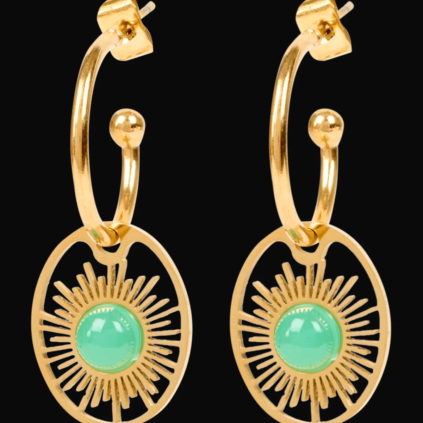 Action Boucles d'oreilles plaquées or* Montres Et Bijoux