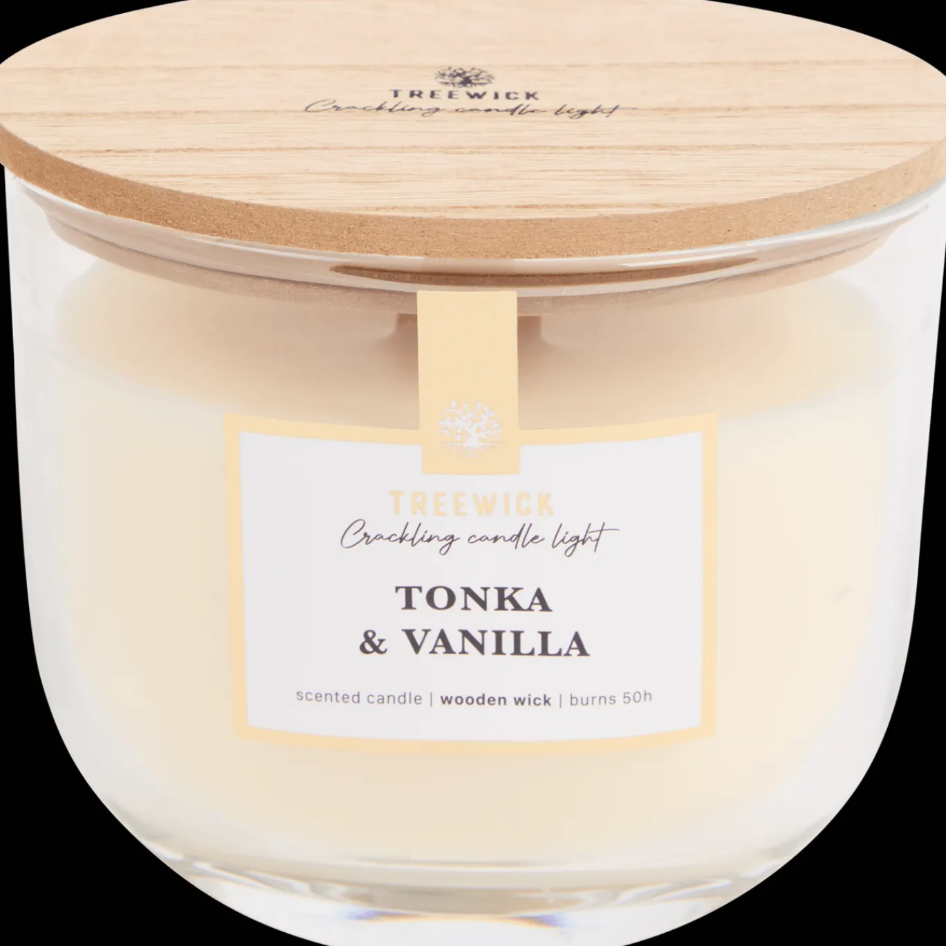 Action Bougie parfumée avec une mèche en bois Treewick* Bougies