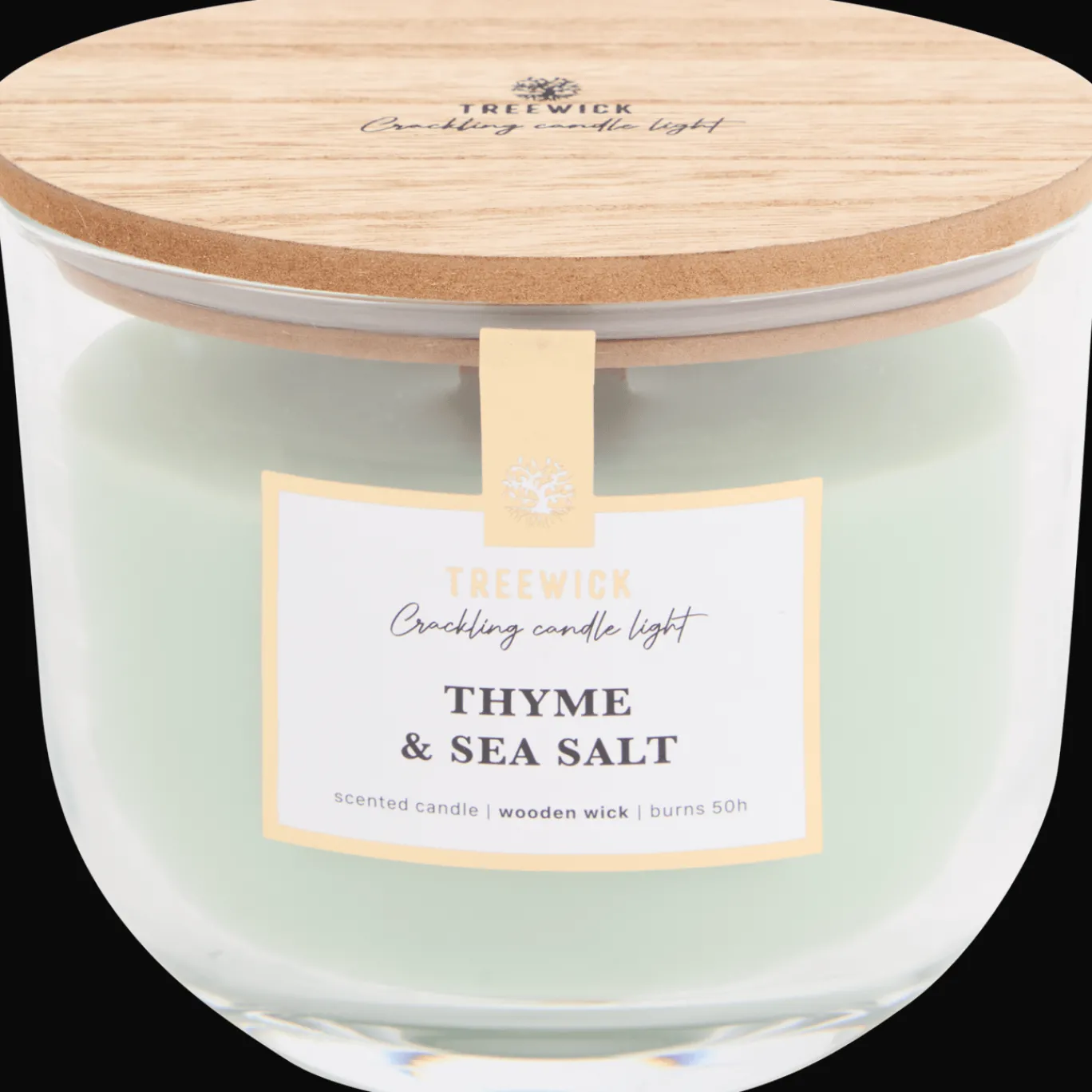 Action Bougie parfumée avec une mèche en bois Treewick* Bougies