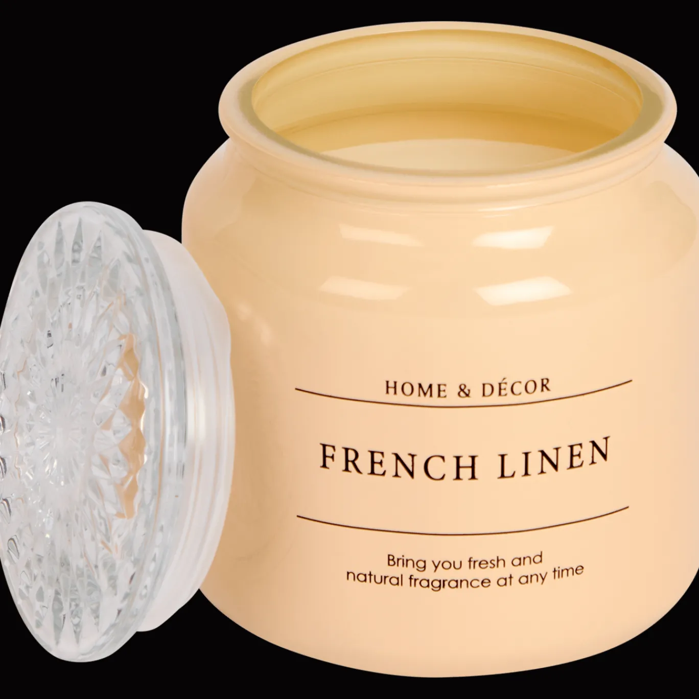 Action Bougie parfumée dans un pot en verre* Bougies