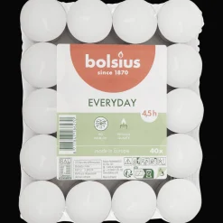 Bolsius Bougies chauffe-plats blanches* Bougies