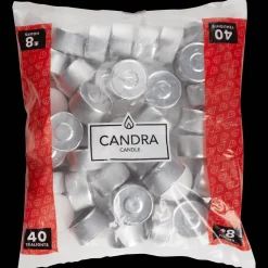 Candra Bougies chauffe-plats Blanc* Bougies