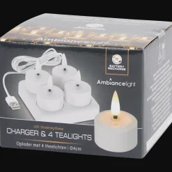 Action Bougies chauffe-plats électriques Blanc* Bougies