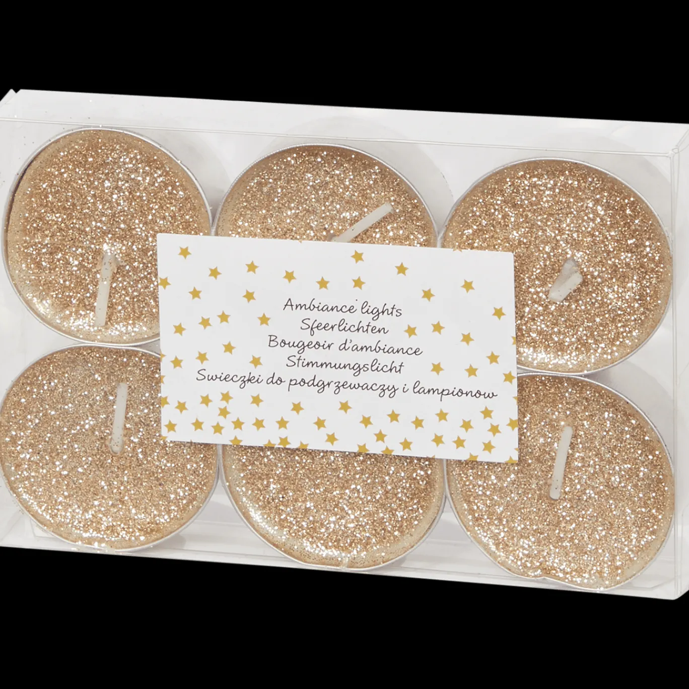 Action Bougies chauffe-plats pailletées* Bougies