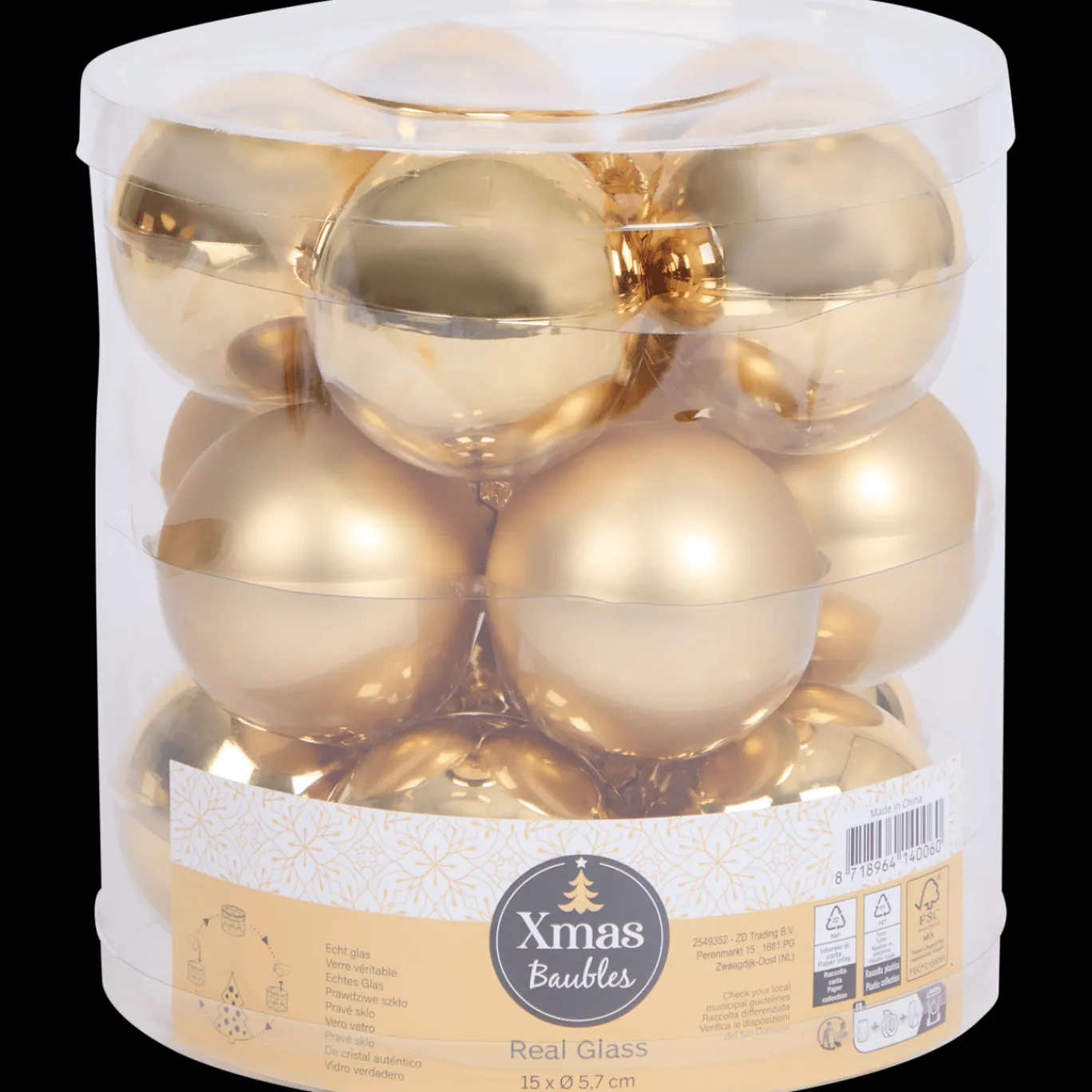 Action Boules de Noël en verre* Décoration Saisonnière