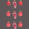 Action Boules de Noël miniatures en verre* Décoration Saisonnière