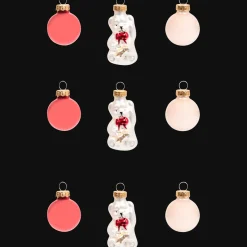 Action Boules de Noël miniatures en verre* Décoration Saisonnière