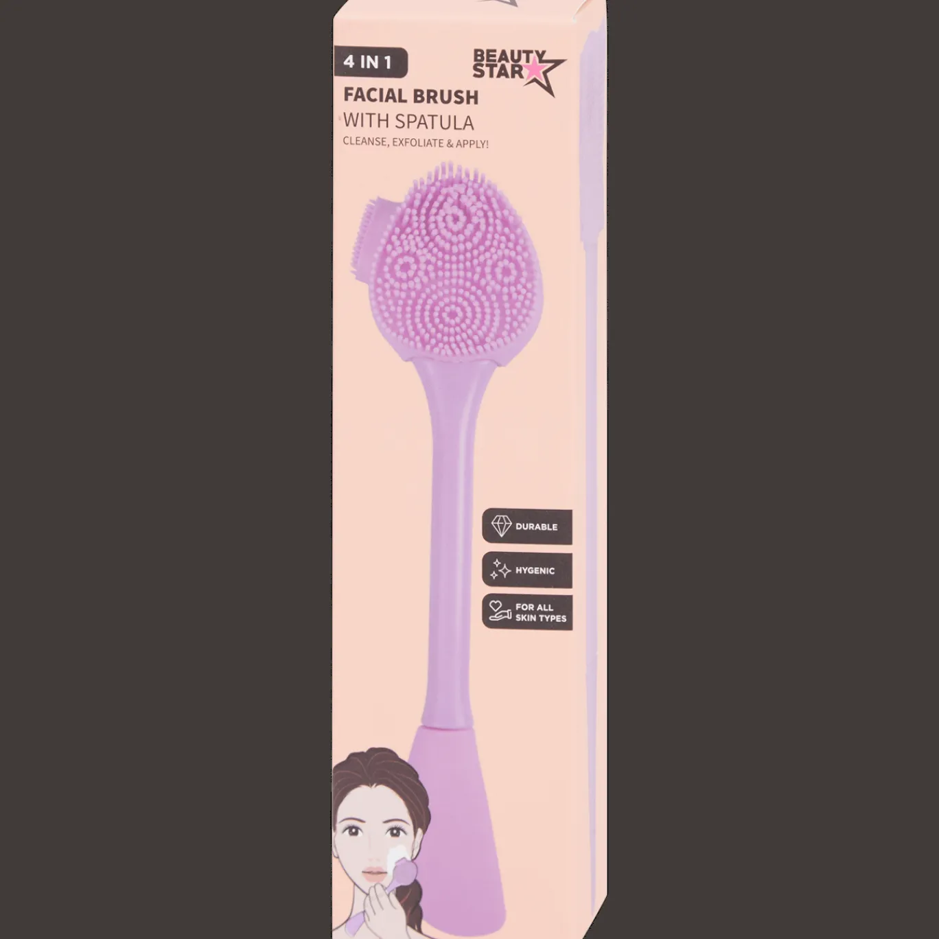 Action Brosse nettoyante pour le visage Beauty Star 4 en 1* Soins Du Visage