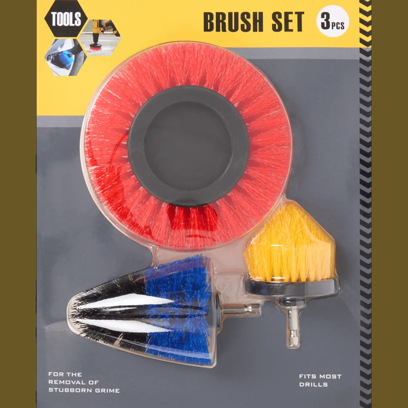 Action Brosses de nettoyage pour perceuse* Outils