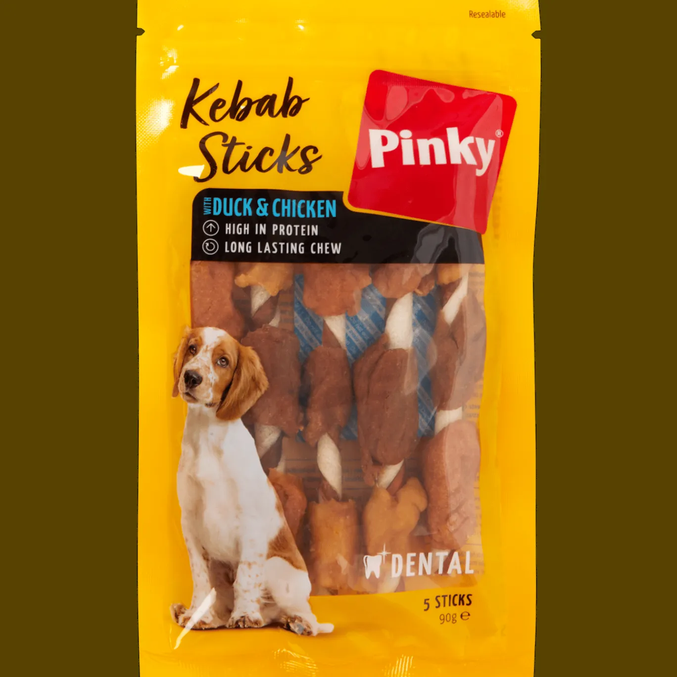 Action Bâtonnets à mâcher kebab pour chien Pinky* Chien|Alimentation