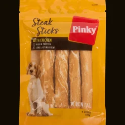 Action Bâtonnets à mâcher pour chien Pinky Steak Sticks* Alimentation