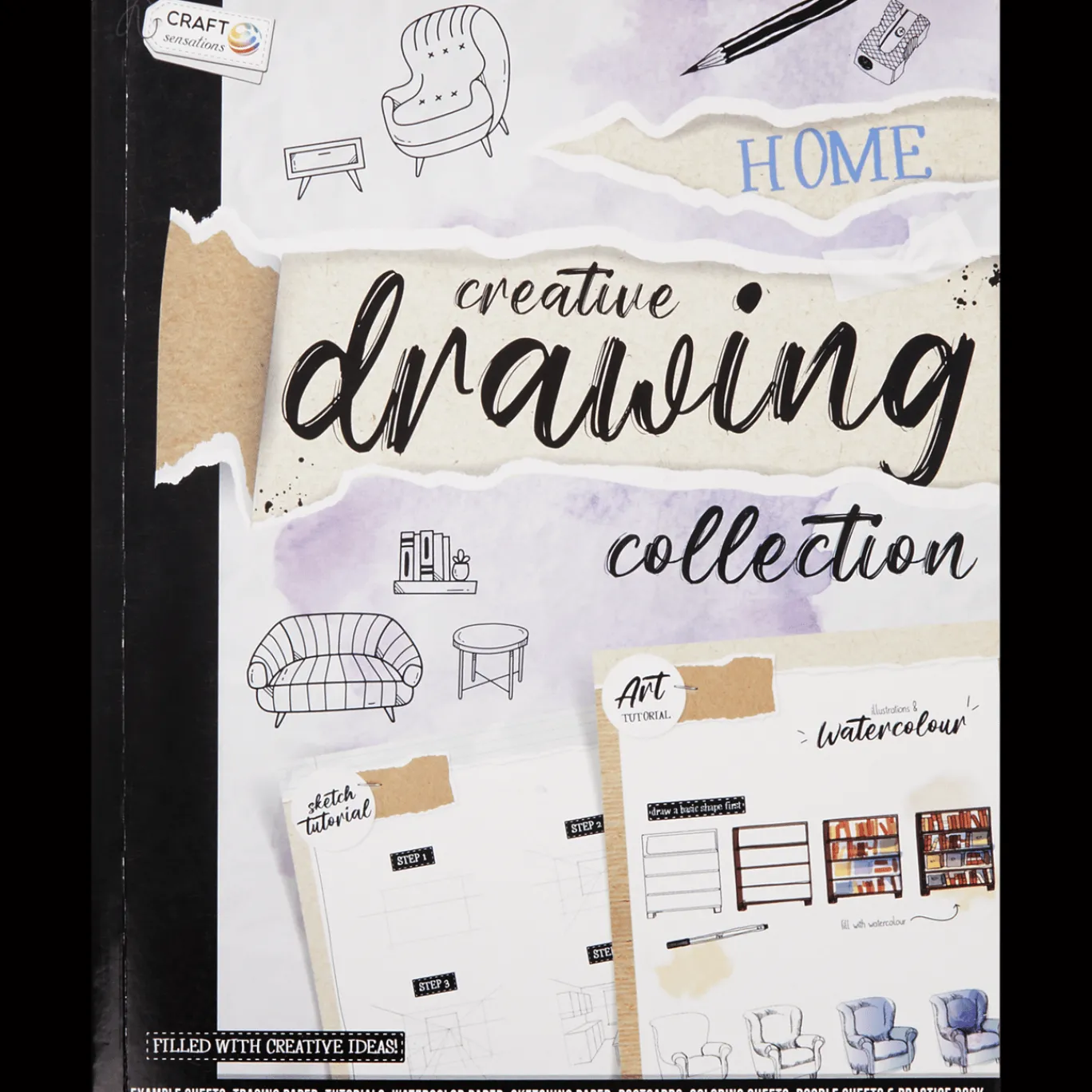 Action Cahier de dessin Grafix Creative Drawing Collection* Peindre