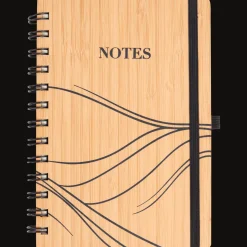Action Carnet de notes en bambou* Papier Et Cahiers