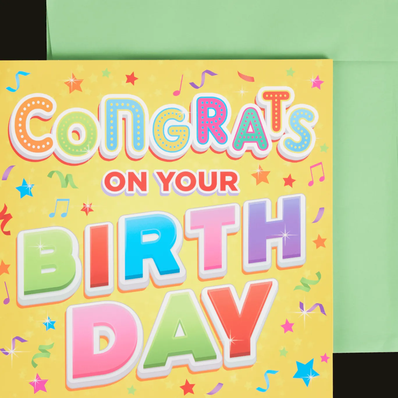 Action Carte d’anniversaire avec son et lumière* Cartes