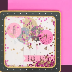 Action Carte de vœux avec confettis* Cartes