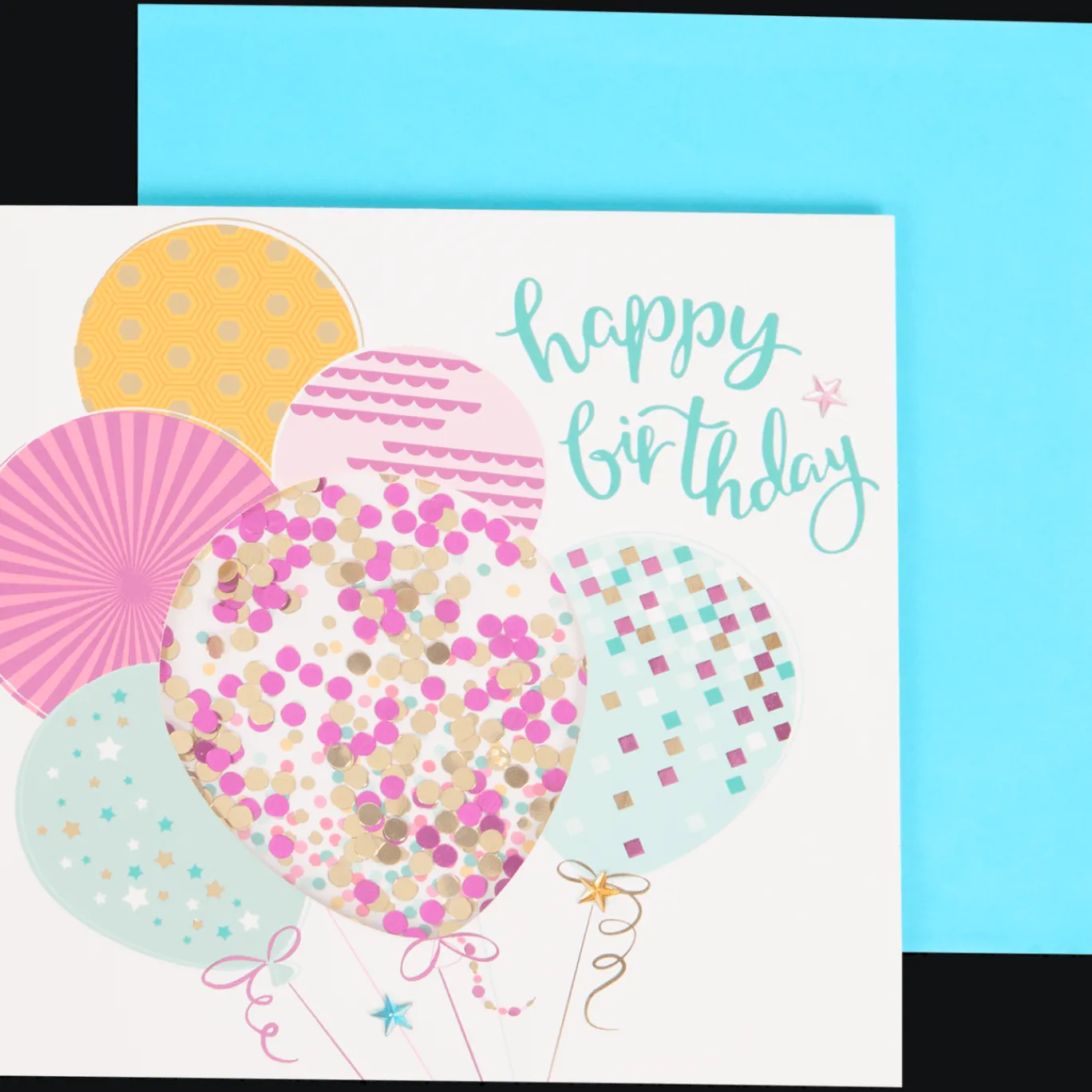 Action Carte de vœux avec confettis* Cartes