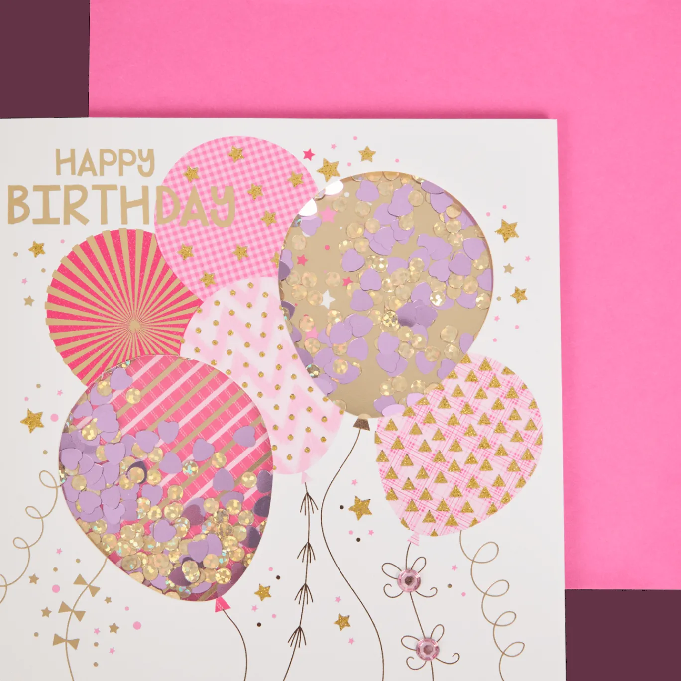 Action Carte de vœux avec confettis* Cartes