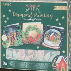 Action Cartes de vœux peinture diamant Avec* Cartes