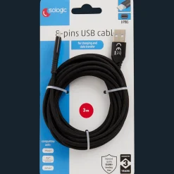 Action Câble de charge et de données Sologic 8 broches* Câbles Et Répartiteur