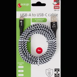 Action Câble de charge et de données Sologic USB-C* Câbles Et Répartiteur