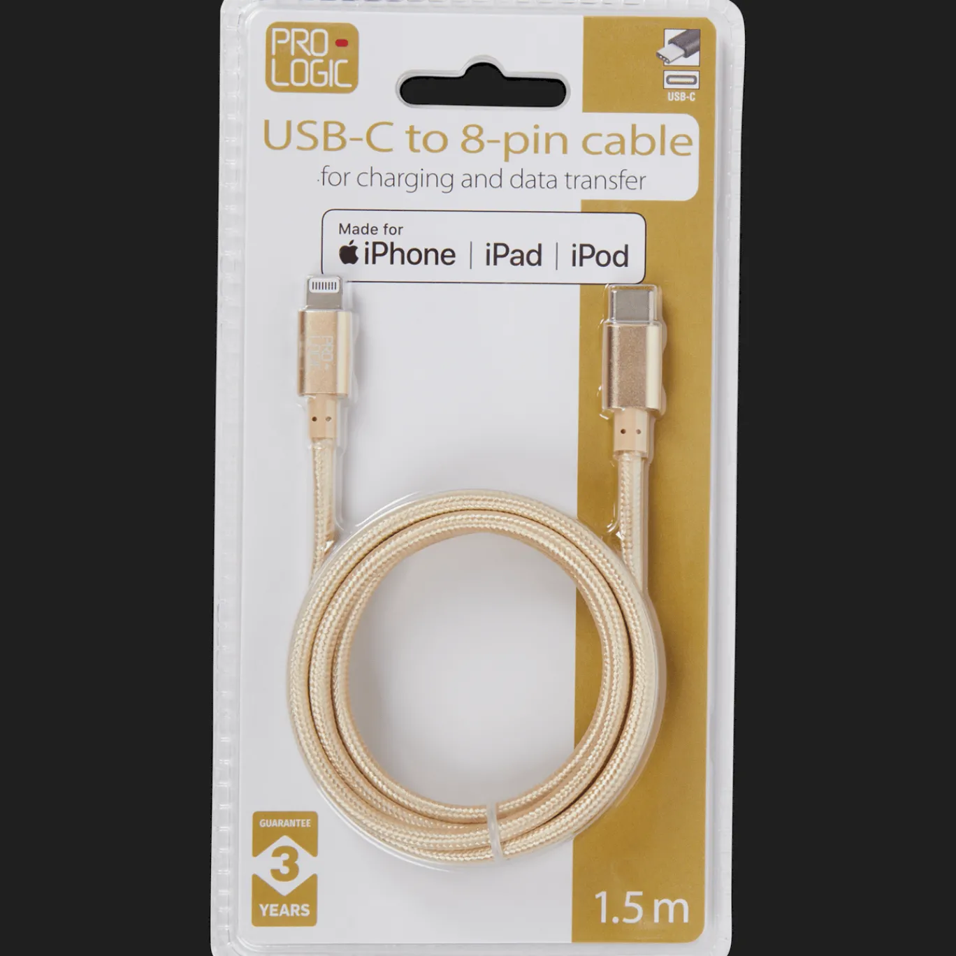 Action Câble de charge et de transfert de données USB-C à 8 broches Prologic* Câbles Et Répartiteur