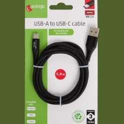 Action Câble de charge et transfert de données Sologic USB-C* Câbles Et Répartiteur