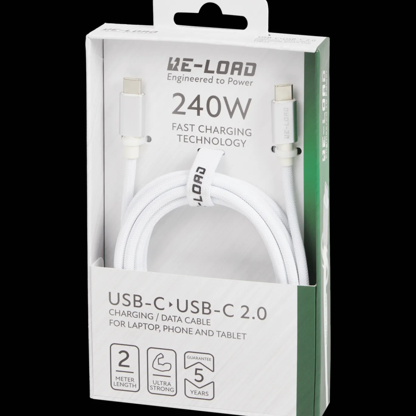 Re-load Câble de charge rapide et de transfert de données USB-C à USB-C 2.0* Câbles Et Répartiteur