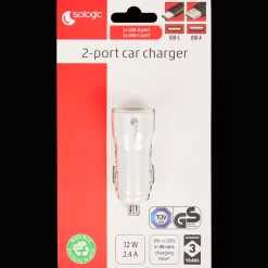 Re-load Chargeur allume-cigare 2 ports USB-A* Powerbanks Et Chargeurs