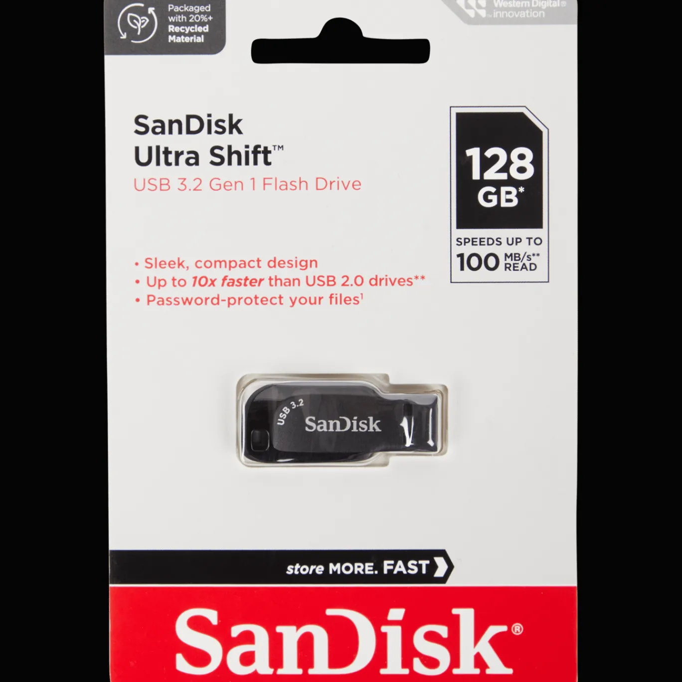 SanDisk Clé USB Ultra Shift* Cartes Mémoire