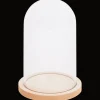 Action Cloche avec socle en bois Seasons & Style* Accessoires Pour La Maison