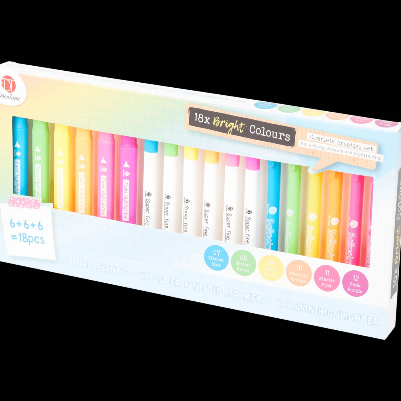 Action Coffret pastel DécoTime* Coloriage Et Dessin