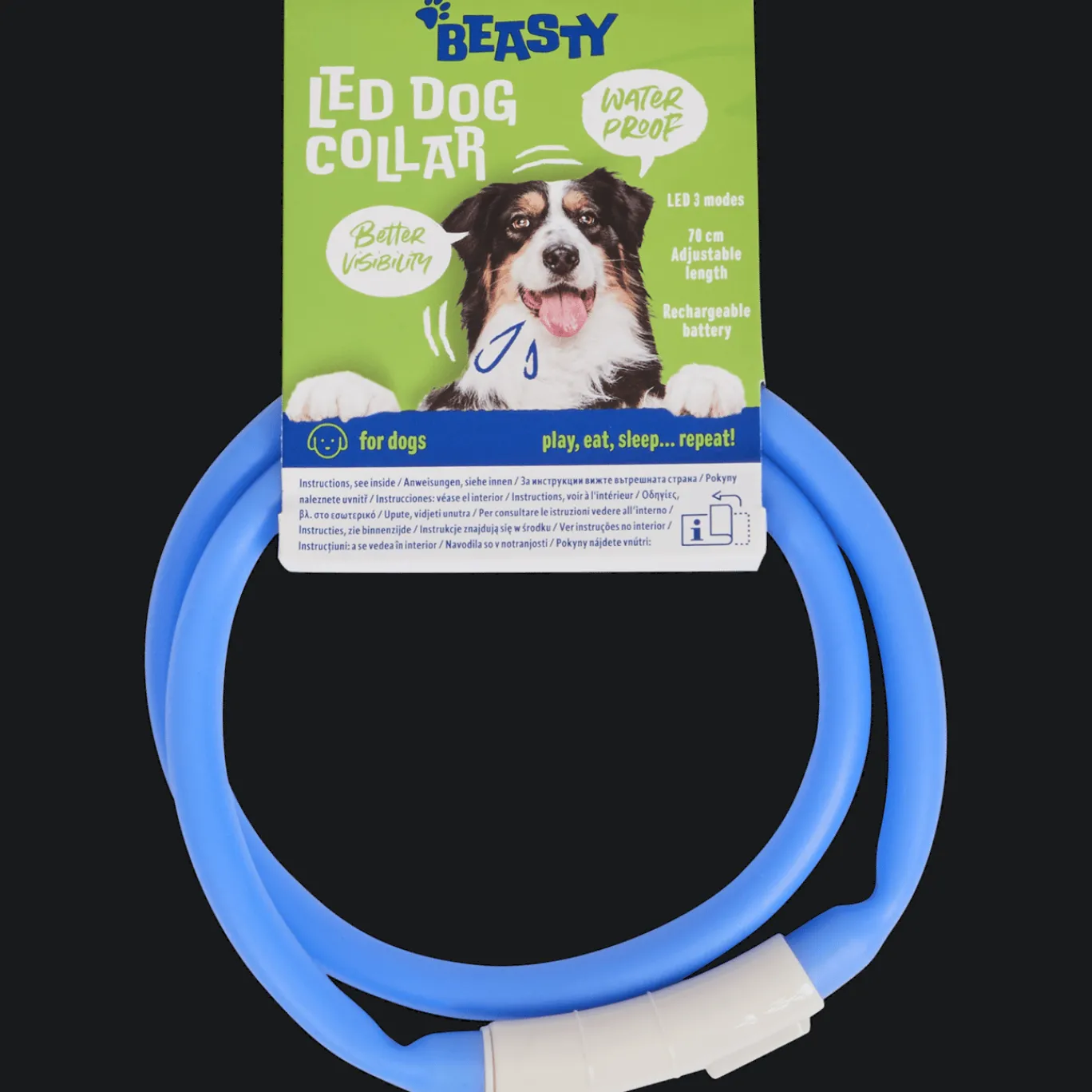 Action Collier LED rechargeable pour chien* Accessoires Pour Animaux Domestiques